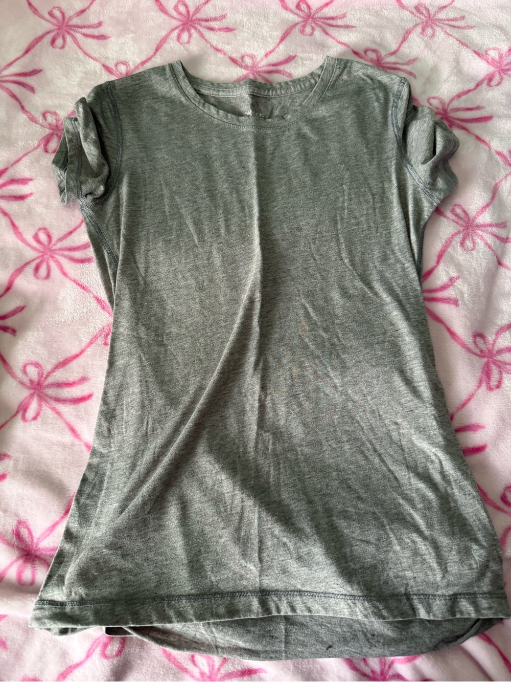 Danskin Now Heather Gray Short Sleeve Crewneck Tee